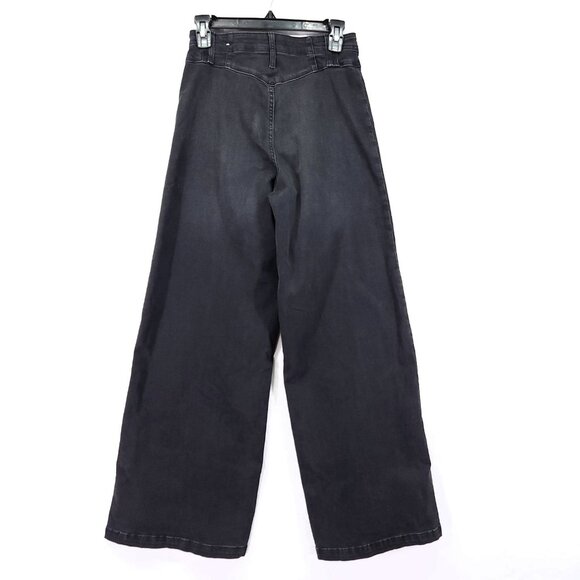 Free People Libre Wide-Leg Jeans Size 28 Stretch High Rise Boho - Picture 2 of 14